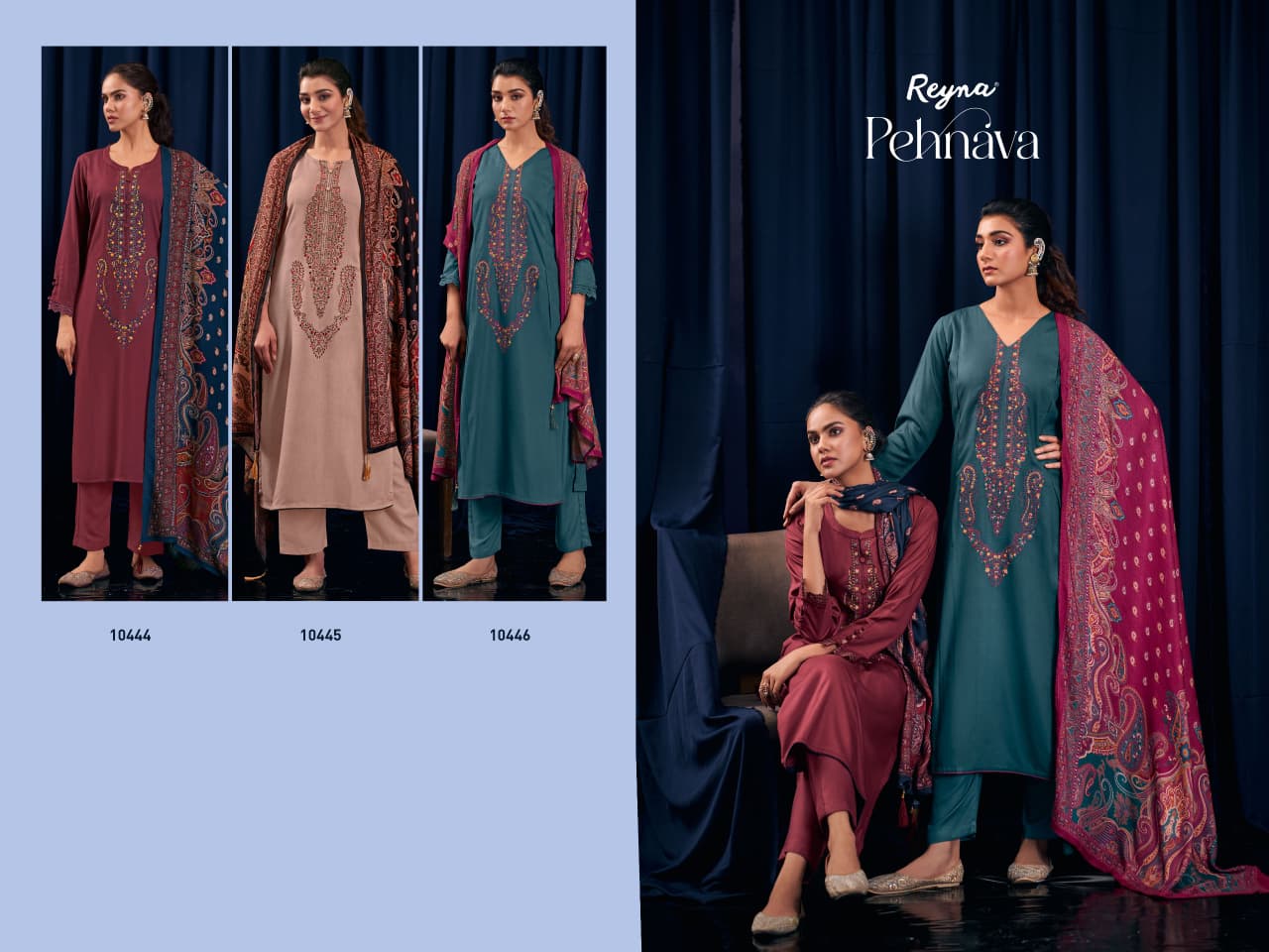 Pehnava Reyna Pashmina Suits Manufacturer Ahmedabad