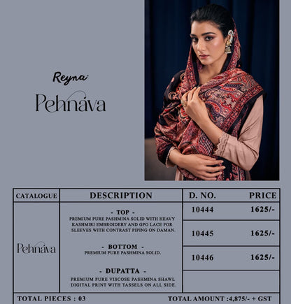 Pehnava Reyna Pashmina Suits Manufacturer Ahmedabad