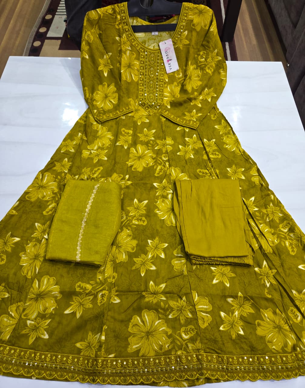 Pehnava Series Dveeja Fashion Reyon Readymade Anarkali Suits Wholesaler India