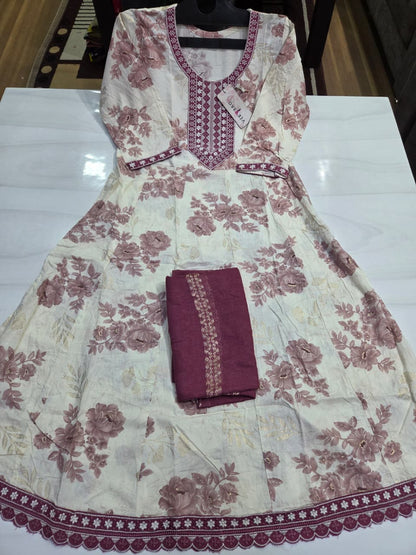 Pehnava Series Dveeja Fashion Reyon Readymade Anarkali Suits Wholesaler India