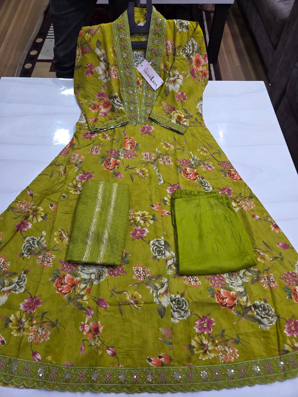 Pehnava Series Dveeja Fashion Reyon Readymade Anarkali Suits Wholesaler India