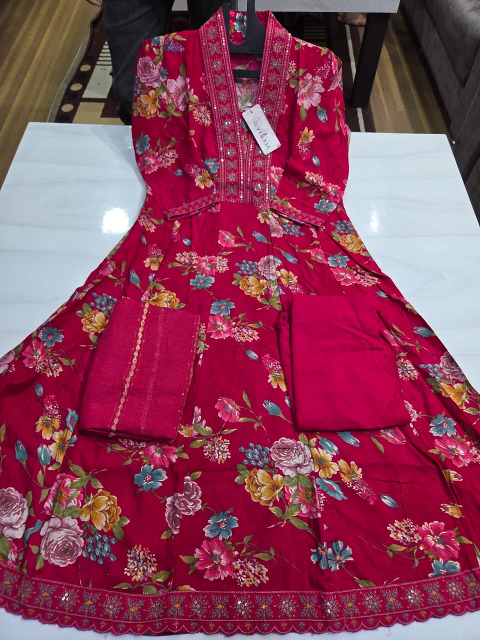 Pehnava Series Dveeja Fashion Reyon Readymade Anarkali Suits Wholesaler India