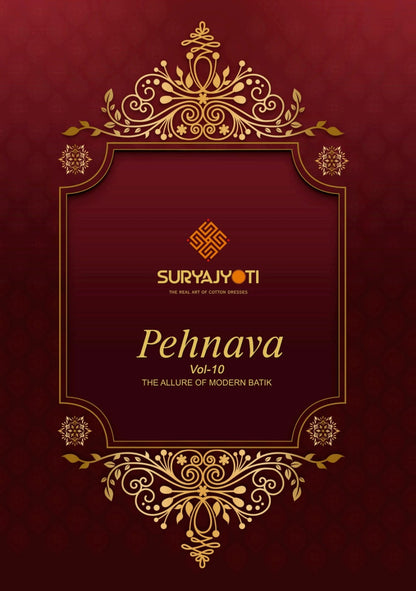 Pehnava Vol 10 Suryajyoti Cotton Dress Material Exporter