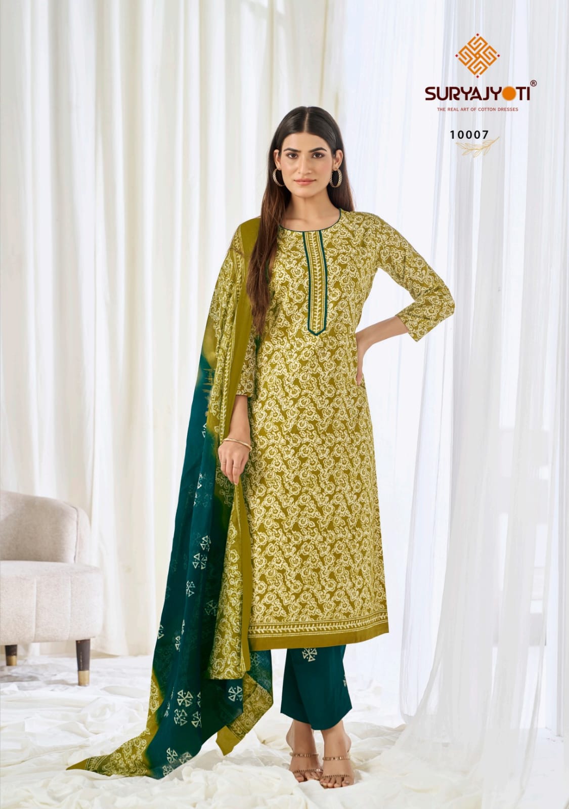 Pehnava Vol 10 Suryajyoti Cotton Dress Material Exporter