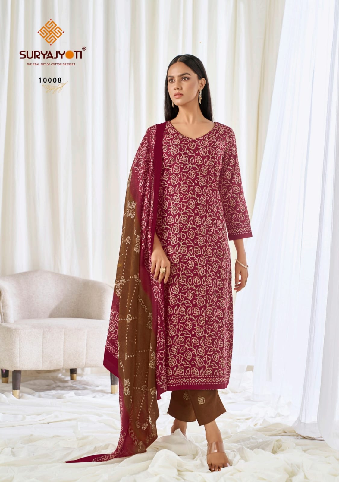 Pehnava Vol 10 Suryajyoti Cotton Dress Material Exporter