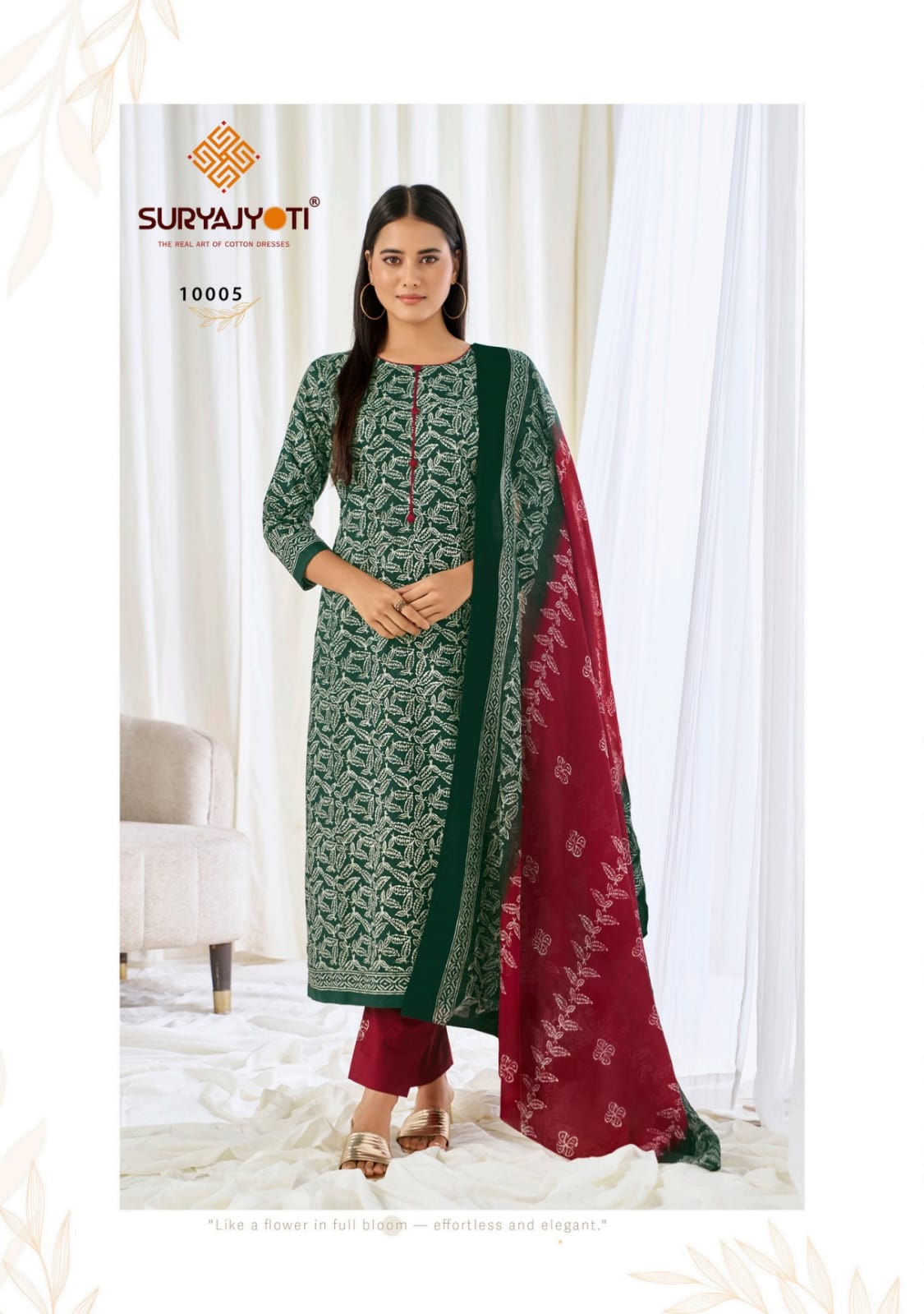 Pehnava Vol 10 Suryajyoti Cotton Dress Material Exporter