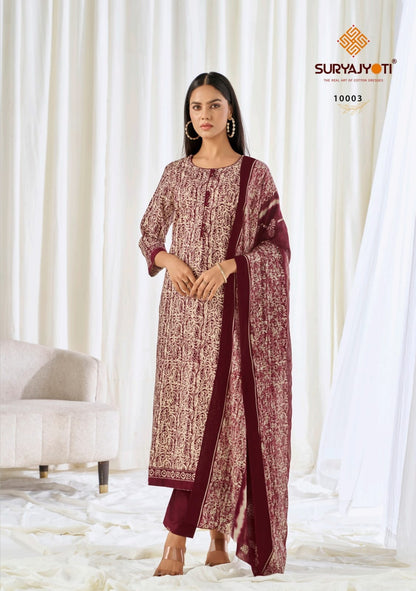 Pehnava Vol 10 Suryajyoti Cotton Dress Material Exporter