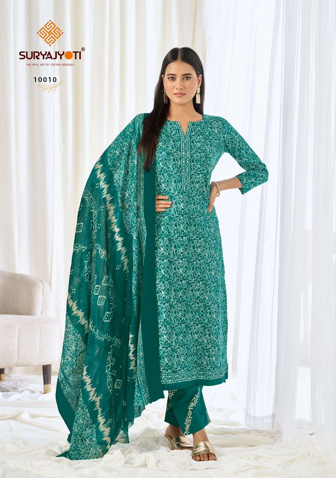 Pehnava Vol 10 Suryajyoti Readymade Cotton Pant Suits Wholesaler Ahmedabad