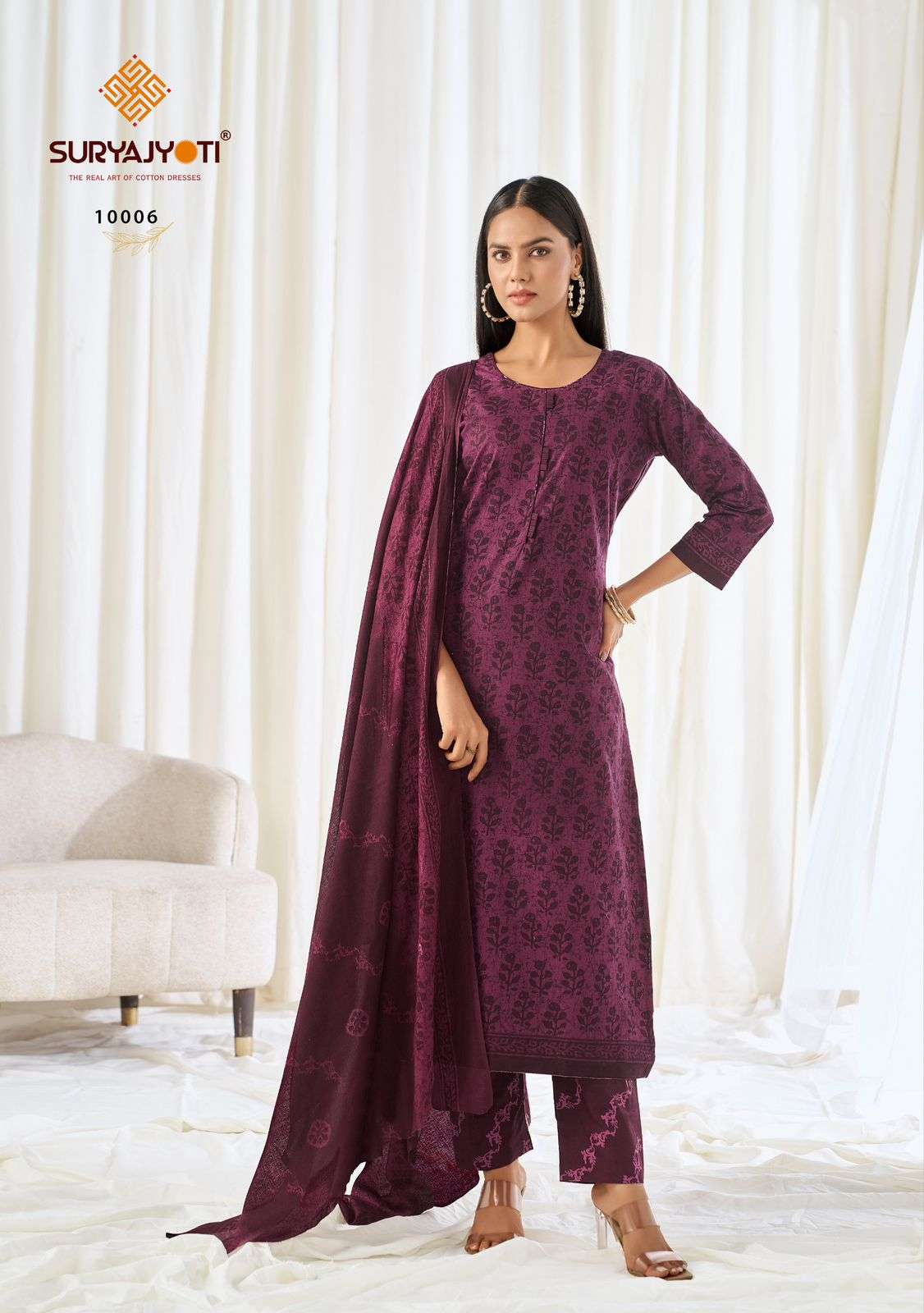 Pehnava Vol 10 Suryajyoti Readymade Cotton Pant Suits Wholesaler Ahmedabad