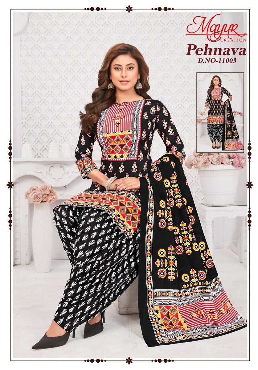 Pehnava Vol 11 Mayur Creation Cotton Dress Material Supplier Ahmedabad