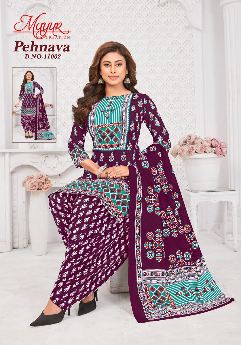 Pehnava Vol 11 Mayur Creation Cotton Dress Material Supplier Ahmedabad