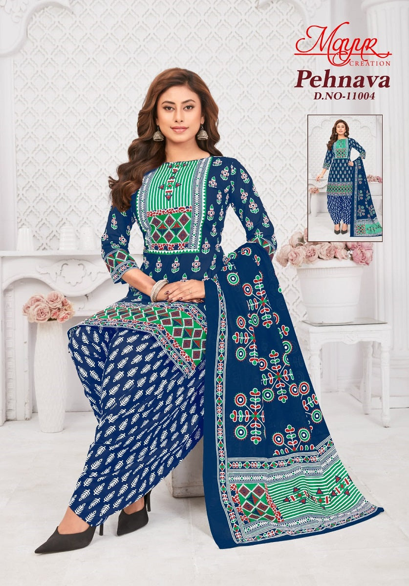 Pehnava Vol 11 Mayur Creation Cotton Dress Material Supplier Ahmedabad