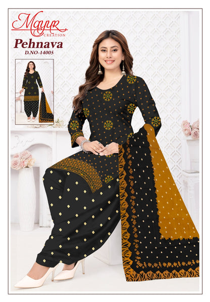 Pehnava Vol 14 Mayur Creation Cotton Dress Material Manufacturer Gujarat