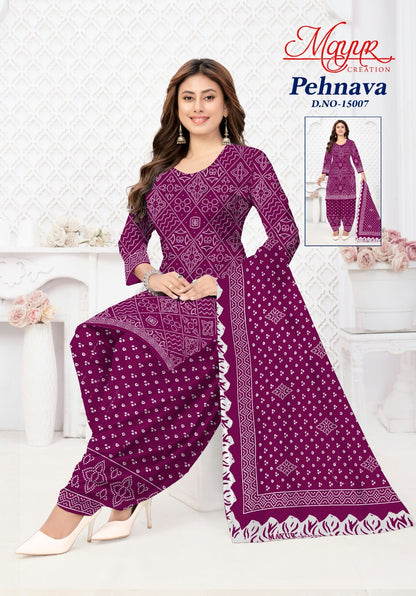 Pehnava Vol 15 Mayur Creation Cotton Dress Material Manufacturer India