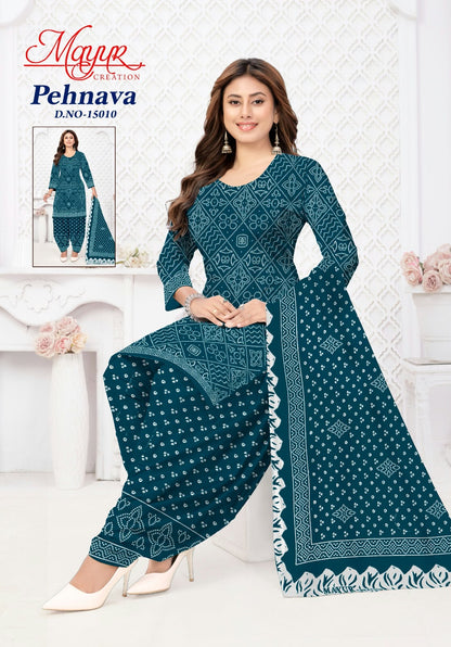 Pehnava Vol 15 Mayur Creation Cotton Dress Material Manufacturer India