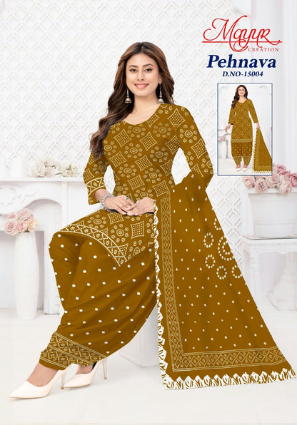 Pehnava Vol 15 Mayur Creation Cotton Dress Material Manufacturer India