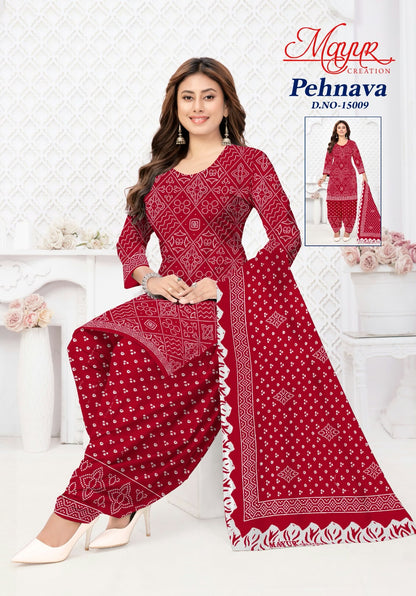 Pehnava Vol 15 Mayur Creation Cotton Dress Material Manufacturer India