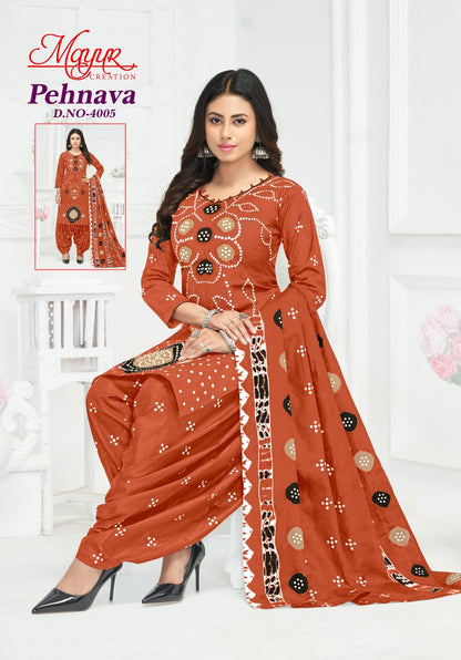 Pehnava Vol 4 Mayur Creation Cotton Dress Material Wholesale Price