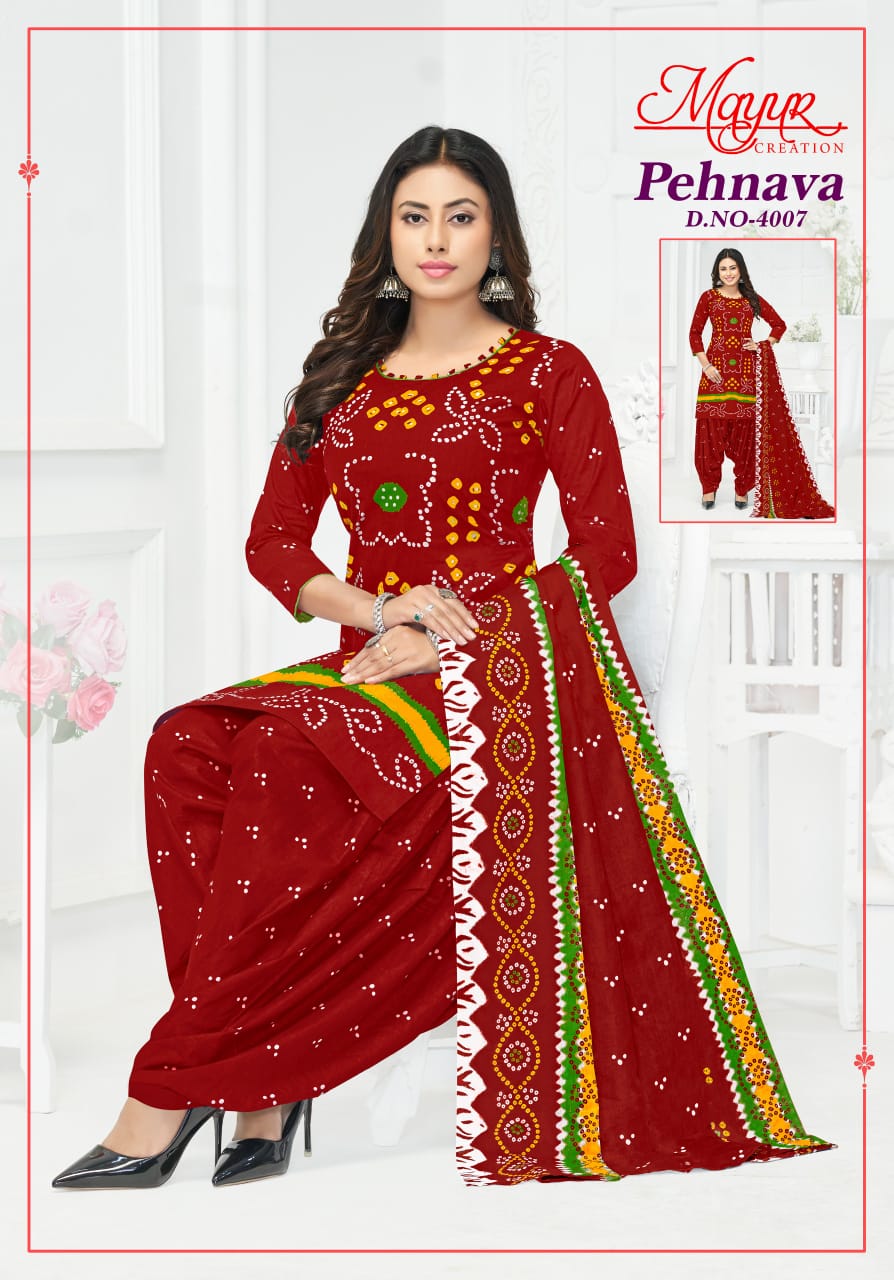 Pehnava Vol 4 Mayur Creation Cotton Dress Material Wholesale Price