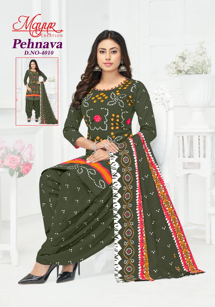 Pehnava Vol 4 Mayur Creation Cotton Dress Material Wholesale Price