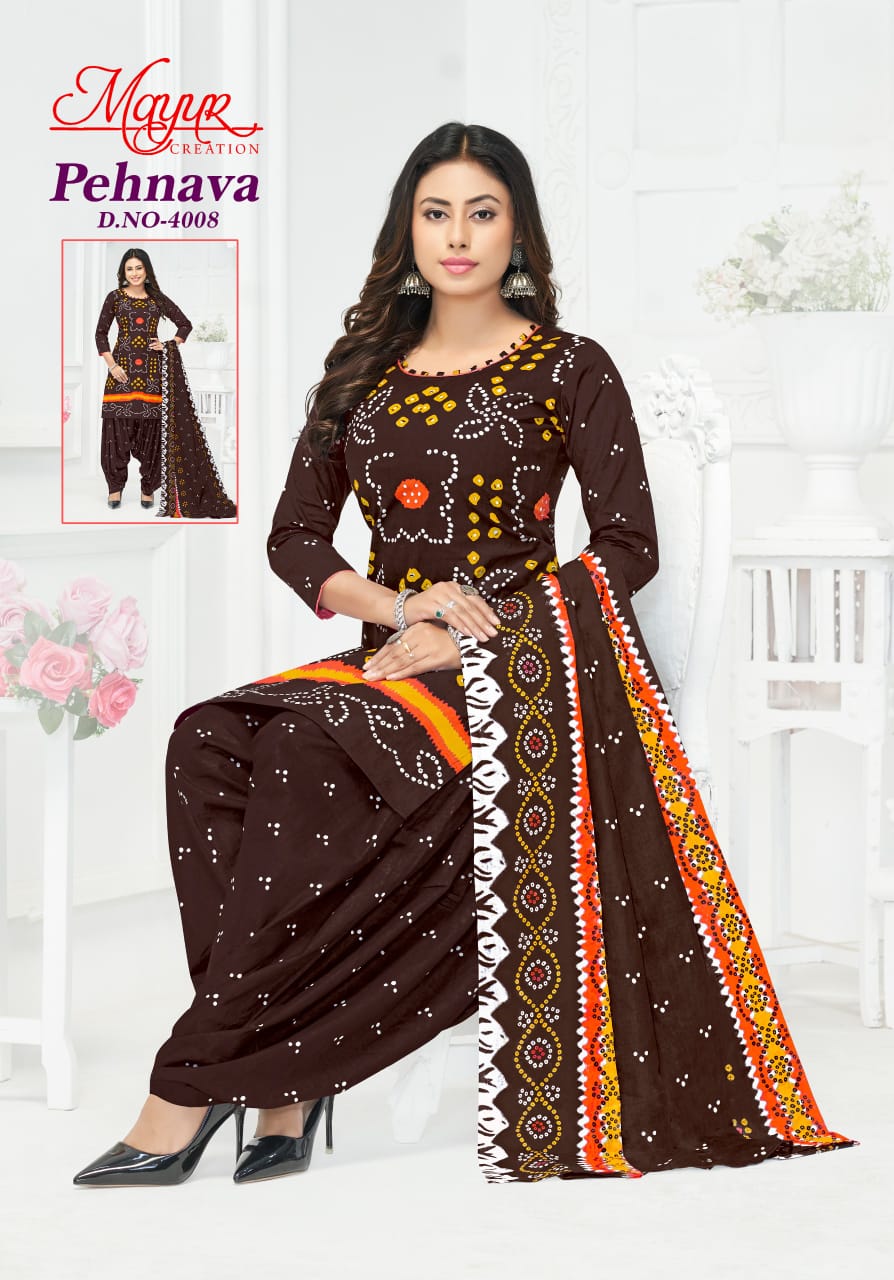Pehnava Vol 4 Mayur Creation Cotton Dress Material Wholesale Price
