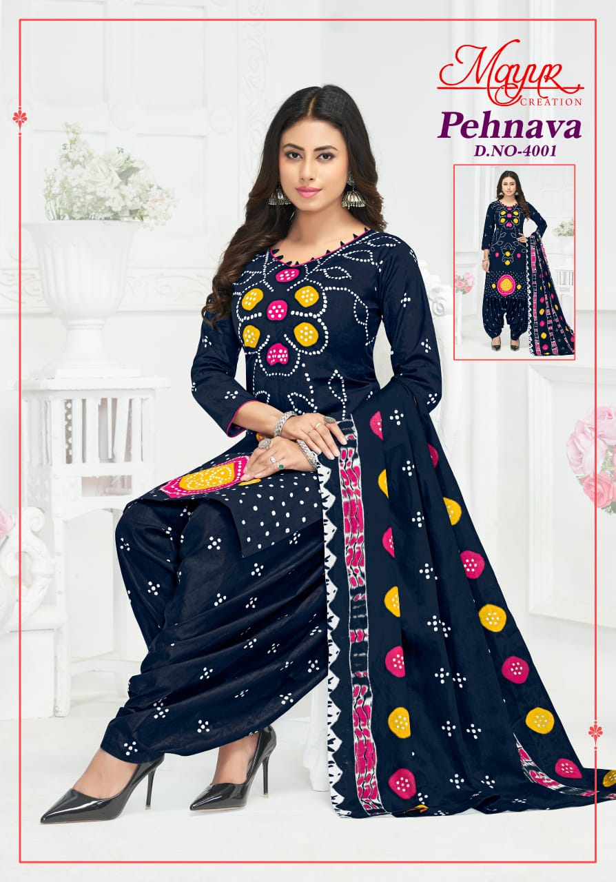 Pehnava Vol 4 Mayur Creation Cotton Dress Material Wholesale Price