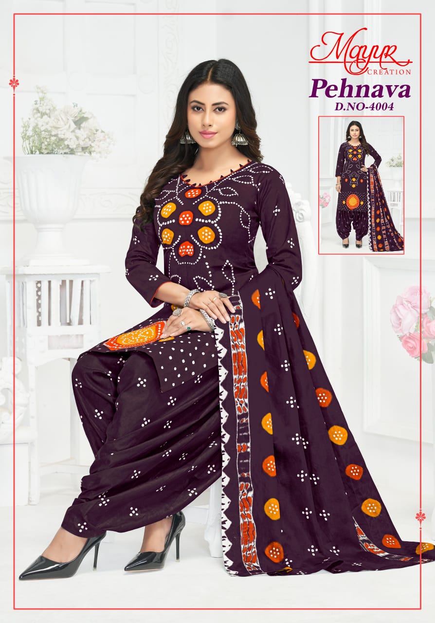 Pehnava Vol 4 Mayur Creation Cotton Dress Material Wholesale Price