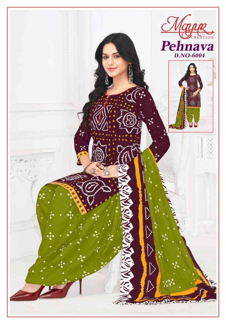Pehnava Vol 6 Mayur Creation Cotton Dress Material Wholesaler India