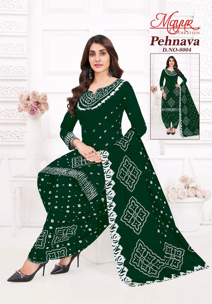 Pehnava Vol 8 Mayur Creation Cotton Dress Material Exporter India