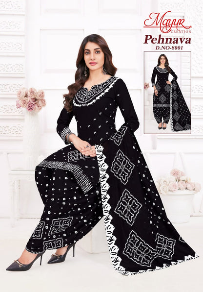 Pehnava Vol 8 Mayur Creation Cotton Dress Material Exporter India