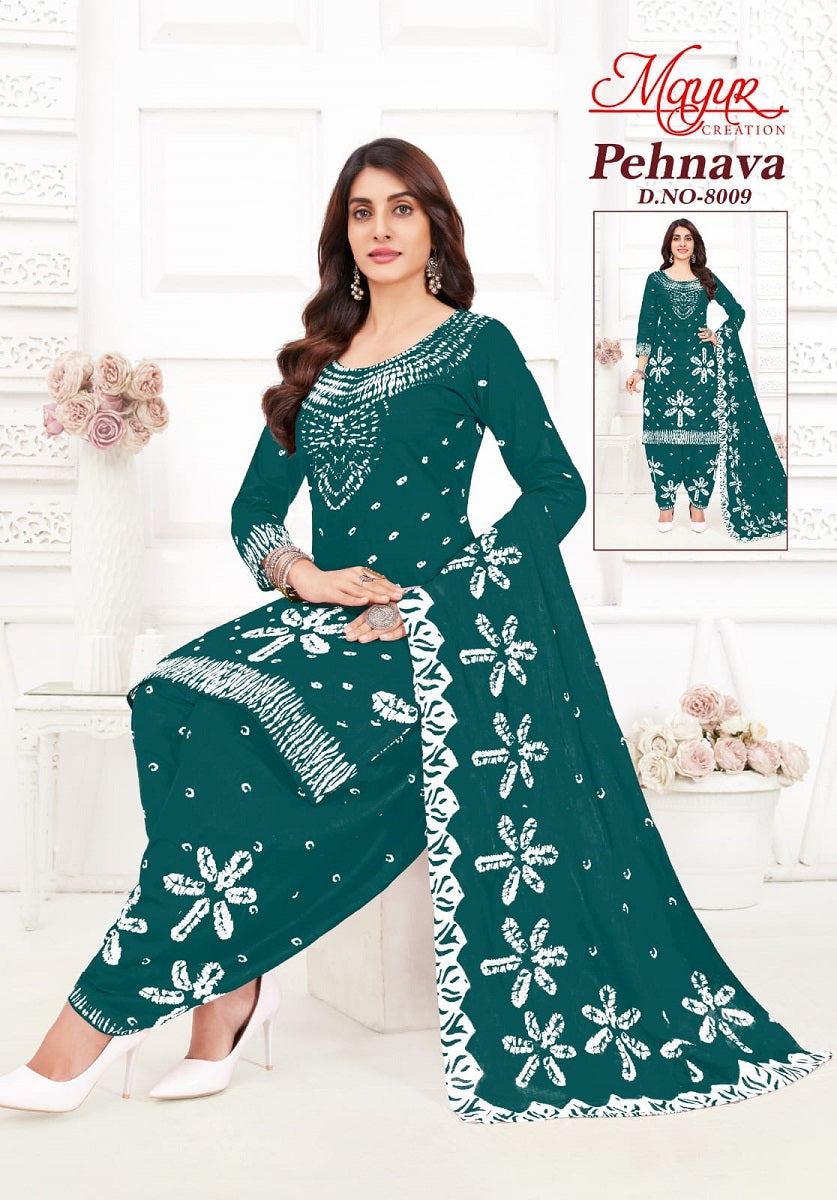 Pehnava Vol 8 Mayur Creation Cotton Dress Material Exporter India