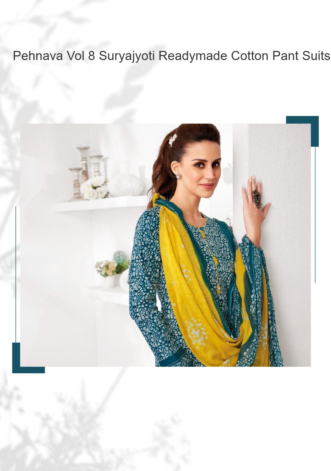 Pehnava Vol 8 Suryajyoti Cambric Readymade Cotton Pant Suits Wholesaler