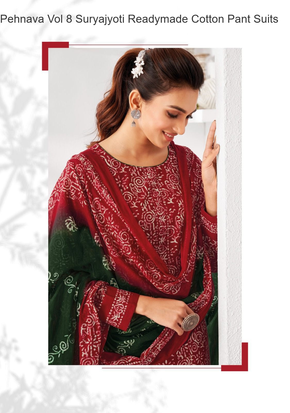 Pehnava Vol 8 Suryajyoti Cambric Readymade Cotton Pant Suits Wholesaler