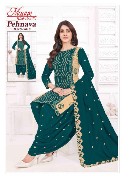 Pehnava Vol 9 Mayur Creation Cotton Dress Material Wholesaler Ahmedabad