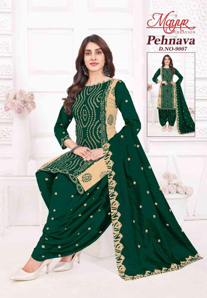 Pehnava Vol 9 Mayur Creation Cotton Dress Material Wholesaler Ahmedabad