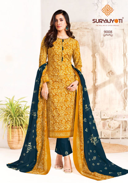 Pehnava Vol 9 Suryajyoti Cambric Cotton Dress Material Wholesaler Ahmedabad