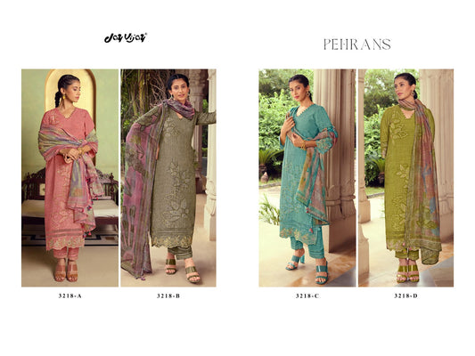 Pehrans 3218 Jay Vijay Muslin Pant Style Suits Supplier Ahmedabad