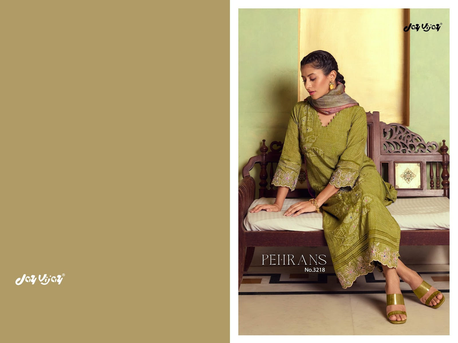 Pehrans 3218 Jay Vijay Muslin Pant Style Suits Supplier Ahmedabad