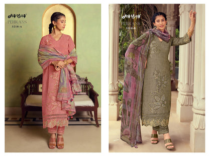 Pehrans 3218 Jay Vijay Muslin Pant Style Suits Supplier Ahmedabad