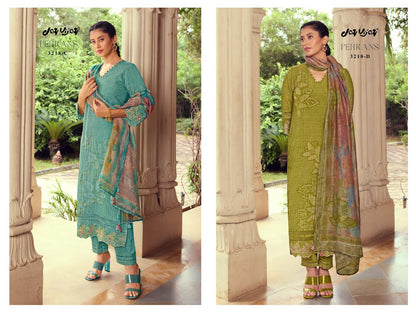 Pehrans 3218 Jay Vijay Muslin Pant Style Suits Supplier Ahmedabad