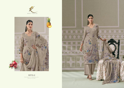 Perfect Paisely 55715 Rakhi Fashion Organza Pant Style Suits Supplier