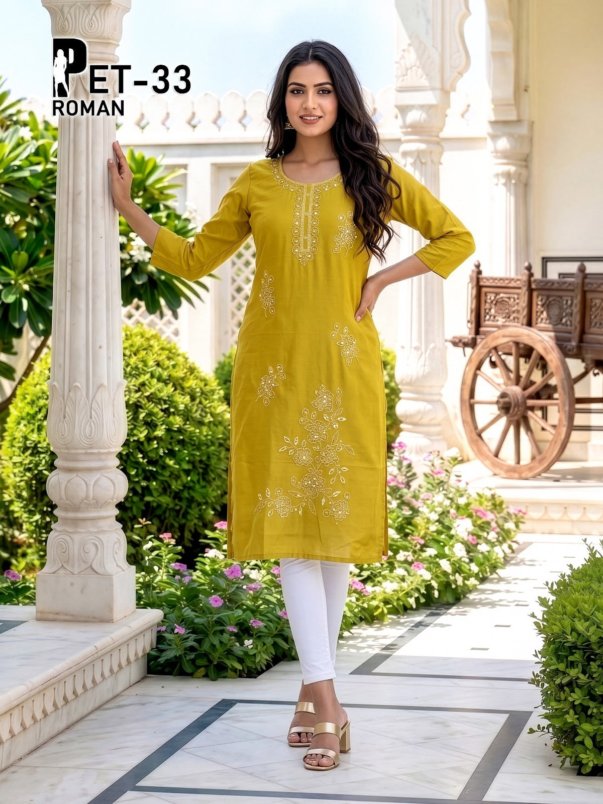 Pet 140526 Prmnt Roman Silk Kurtis Manufacturer Ahmedabad