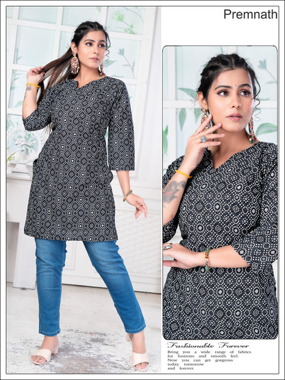 Pet Nx Premnath Rayon Knee Length Kurtis Supplier India