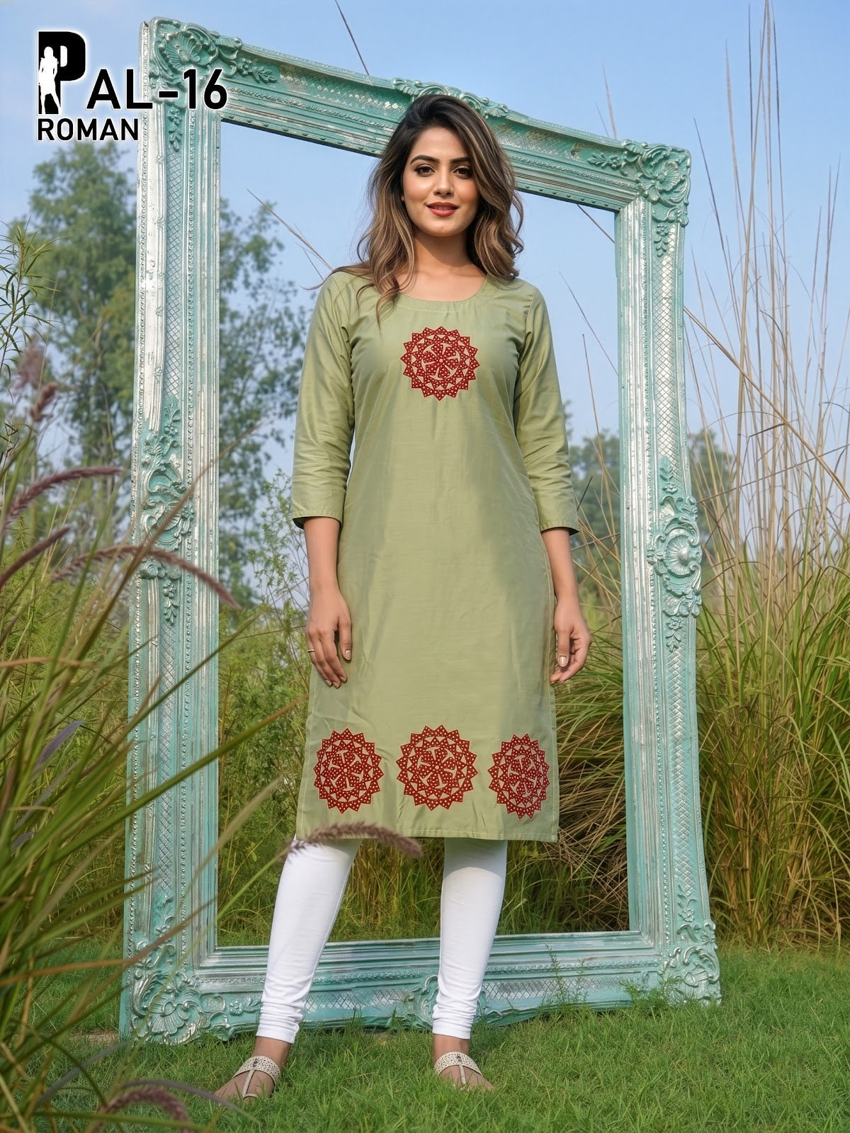 Pet Pal Prmnt Roman Silk Knee Length Kurtis Supplier Gujarat