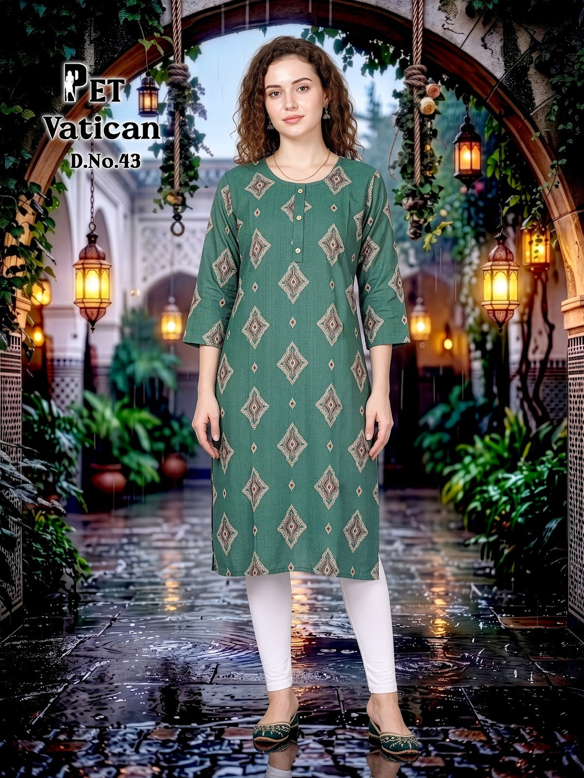 Pet Vatican 42-50 Prmnt Knee Length Kurtis Manufacturer Ahmedabad