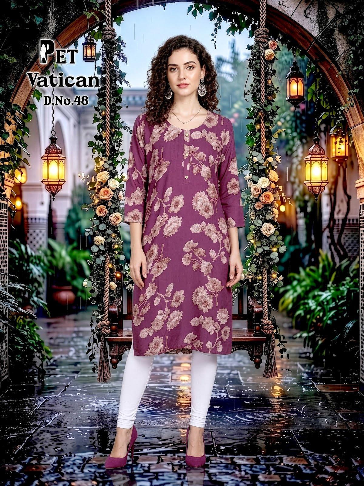 Pet Vatican 42-50 Prmnt Knee Length Kurtis Manufacturer Ahmedabad