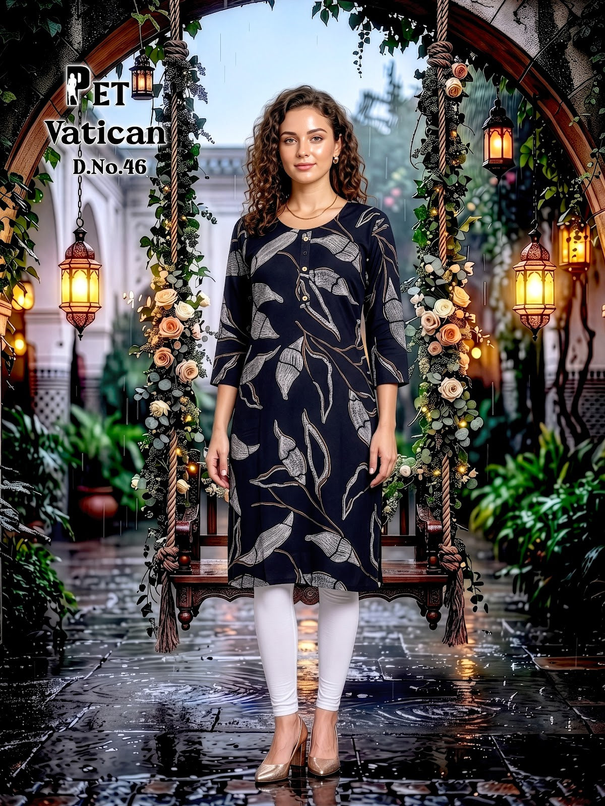 Pet Vatican 42-50 Prmnt Knee Length Kurtis Manufacturer Ahmedabad