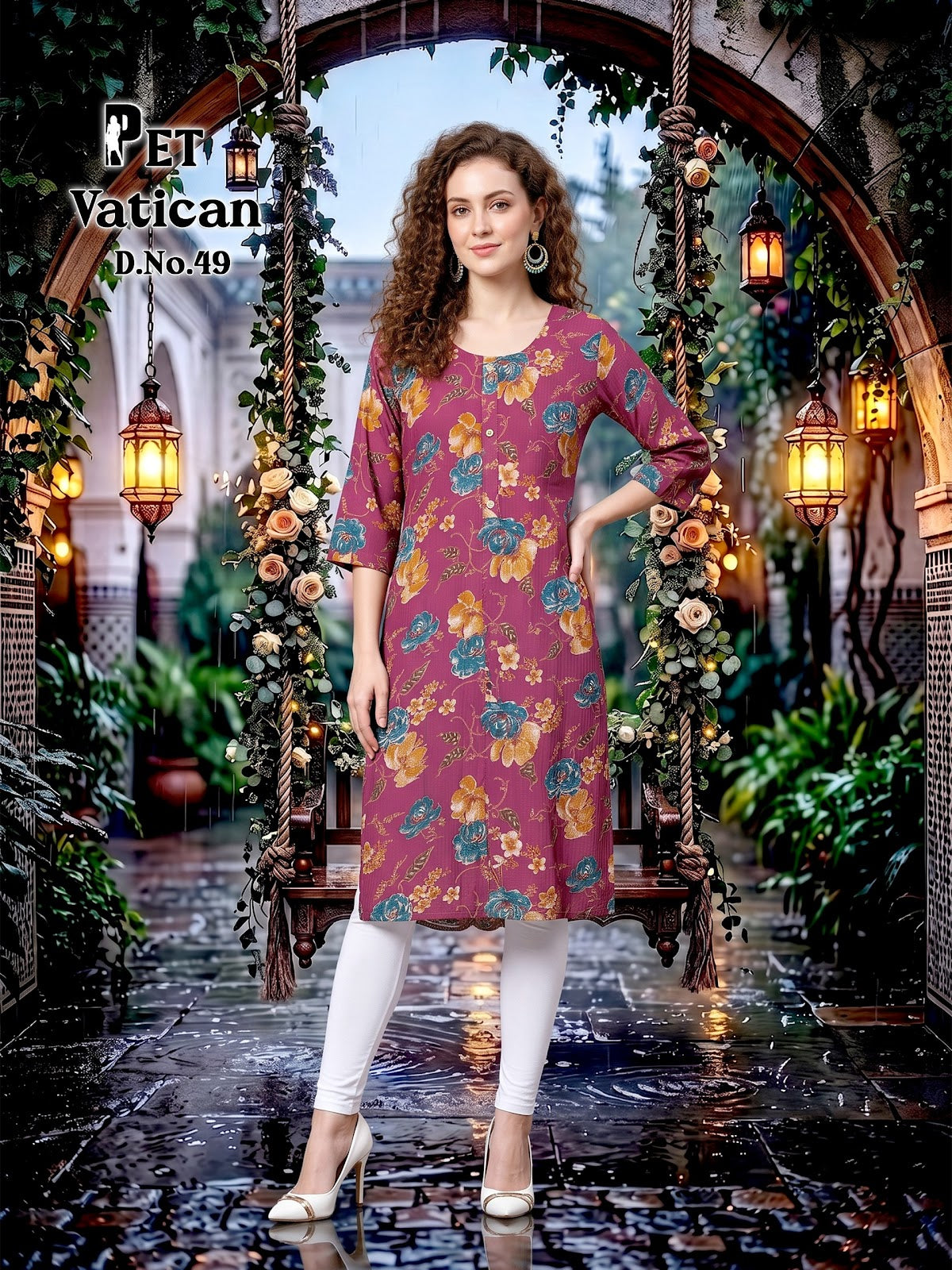 Pet Vatican 42-50 Prmnt Knee Length Kurtis Manufacturer Ahmedabad