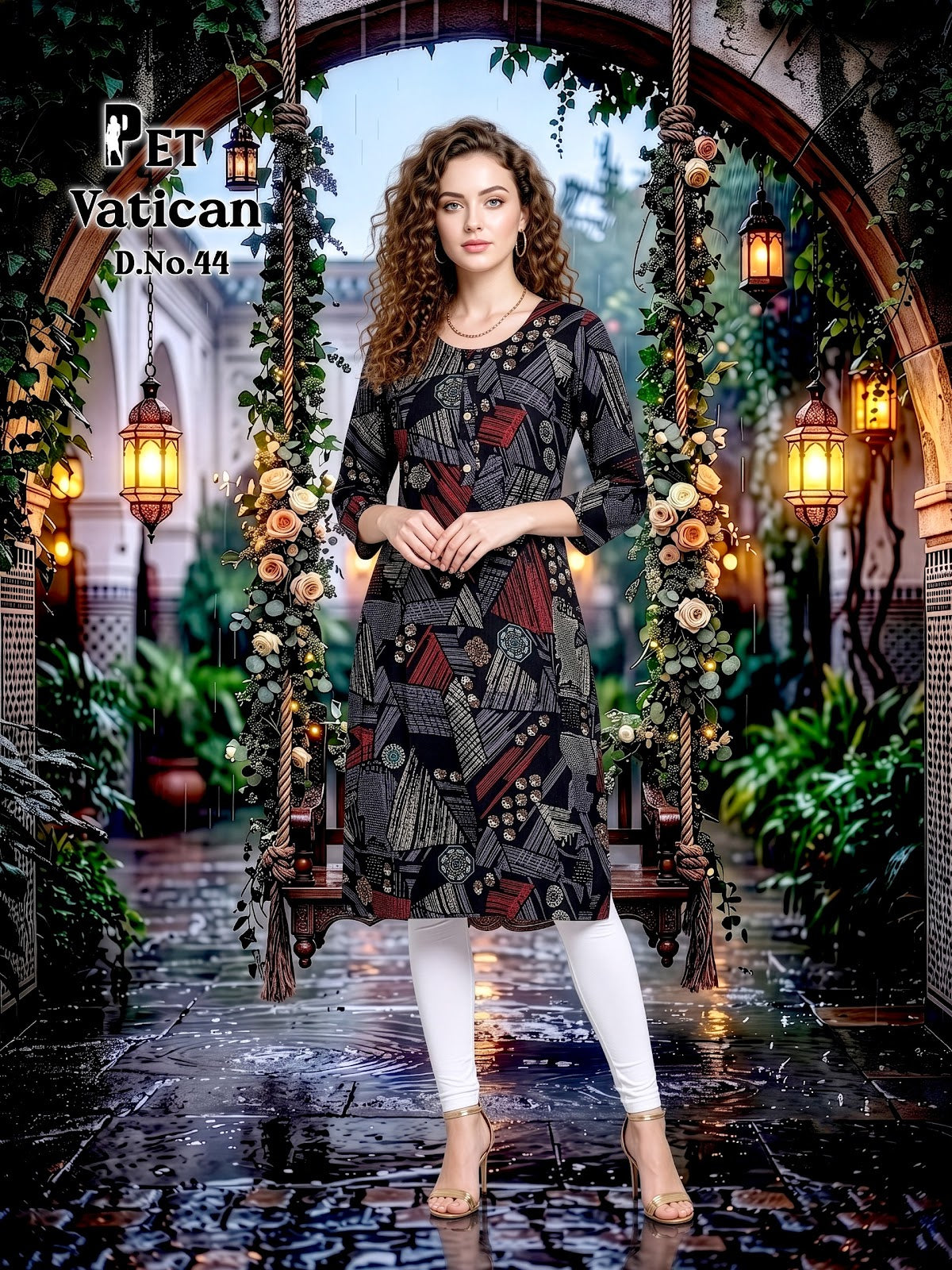 Pet Vatican 42-50 Prmnt Knee Length Kurtis Manufacturer Ahmedabad