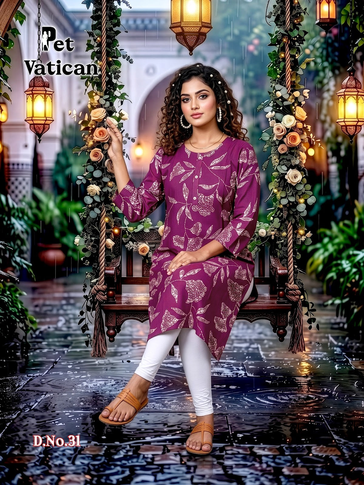 Pet Vatican Prmnt Knee Length Kurtis Exporter Ahmedabad